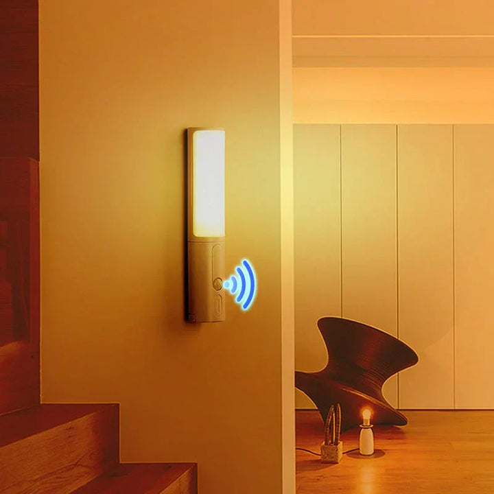 Modern Lumos LED night light with motion sensor, ideal for automatic lighting in any home decor.