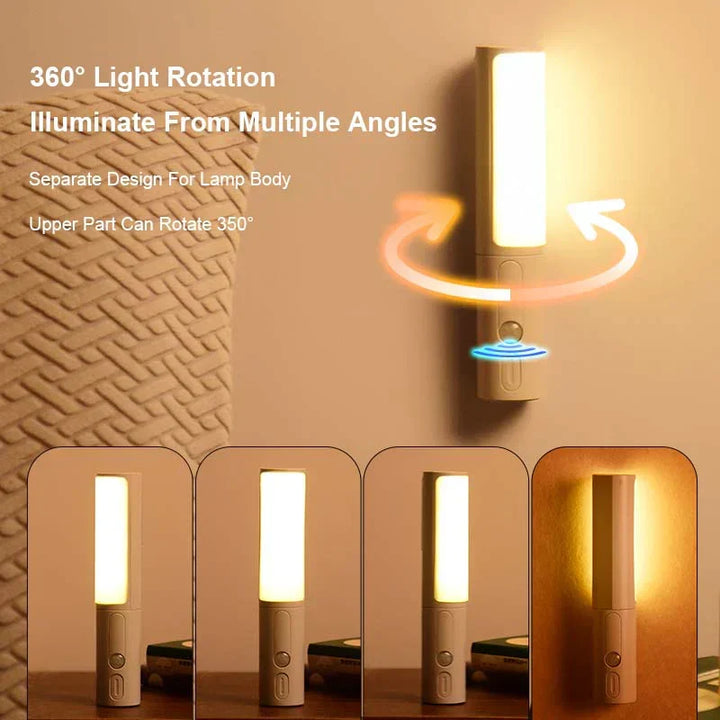 Lumos smart motion sensor LED night light for safe, automatic hallway illumination. Energy efficient.