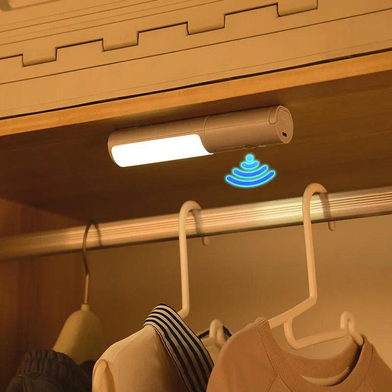 Sleek Lumos rechargeable smart motion sensor LED night light for versatile home accent lighting.