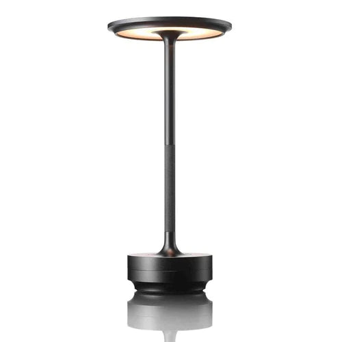 Compact Luna Glow wireless lamp with touch control, ideal for desks.