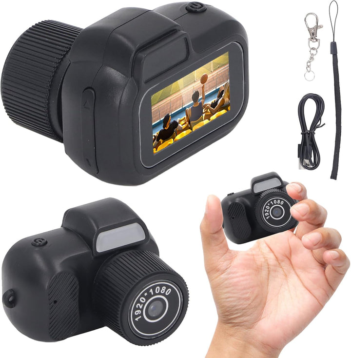 Lurevo compact 1080P mini digital camera with color screen, ideal for portable use
