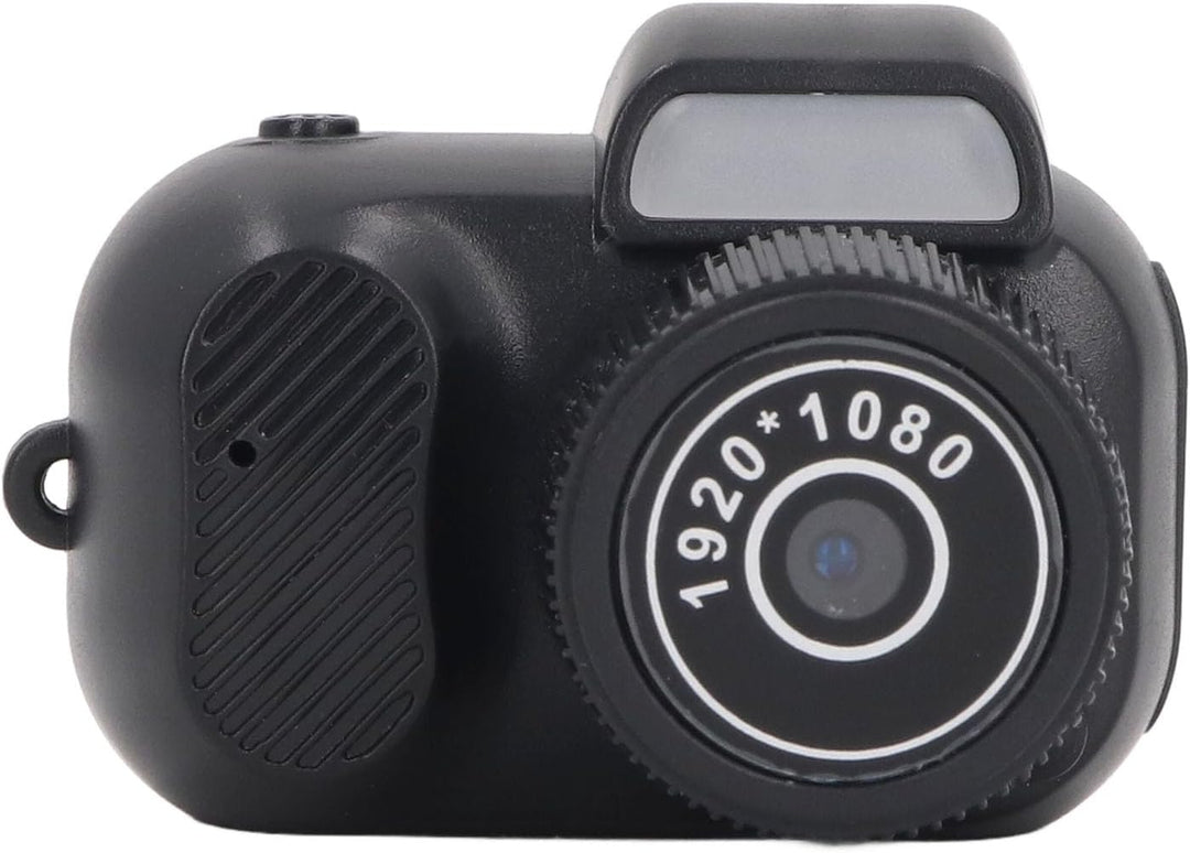 Studio shot of Lurevo digital mini camera with 100-minute battery life and 1080P resolution