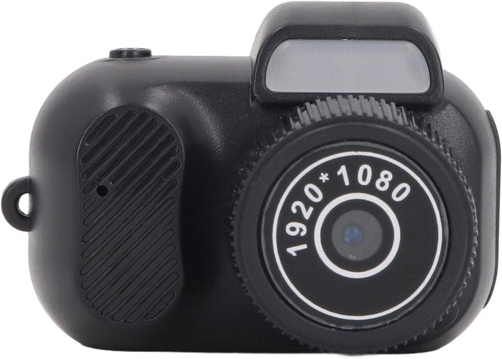 Studio shot of Lurevo digital mini camera with 100-minute battery life and 1080P resolution