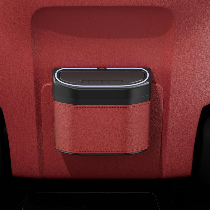 Unisex Lurevo car accessory: smell-proof trash can with integrated touch activated LED light
