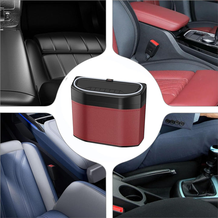 High-quality Lurevo car trash can featuring a touch light and odor-sealing design for auto interior