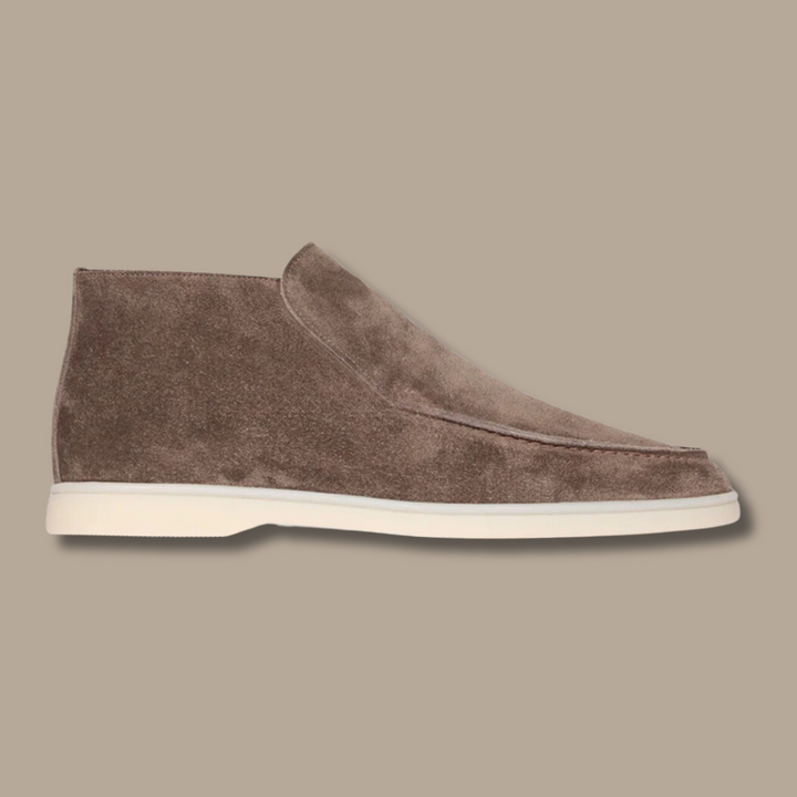 Soft Alden suede loafers for men. Classic slip-on comfort, ideal versatile footwear for everyday fashion.