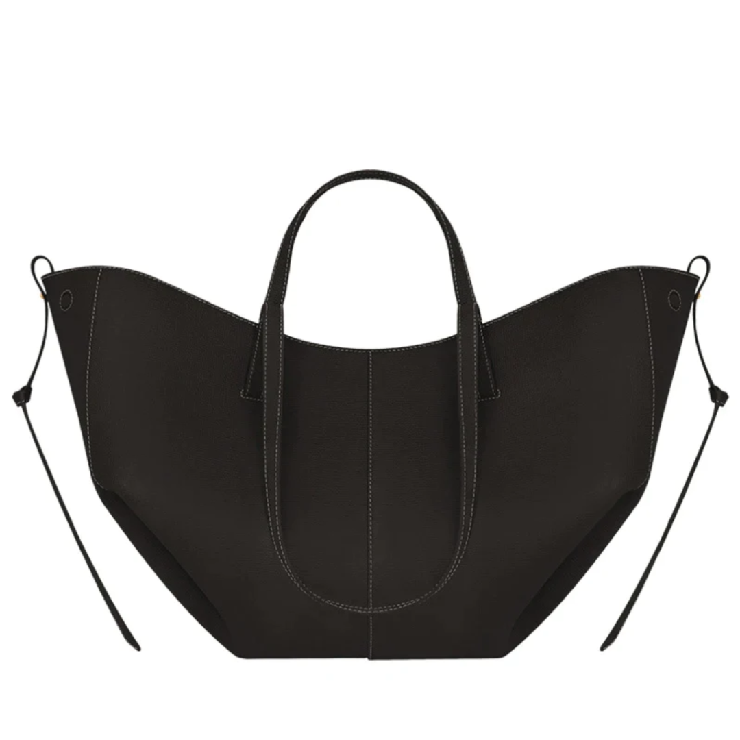 Sophisticated women's leather handbag, perfect daily luxury purse & fashion accessory for work.