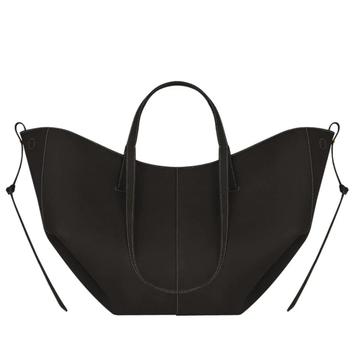 Sophisticated women's leather handbag, perfect daily luxury purse & fashion accessory for work.