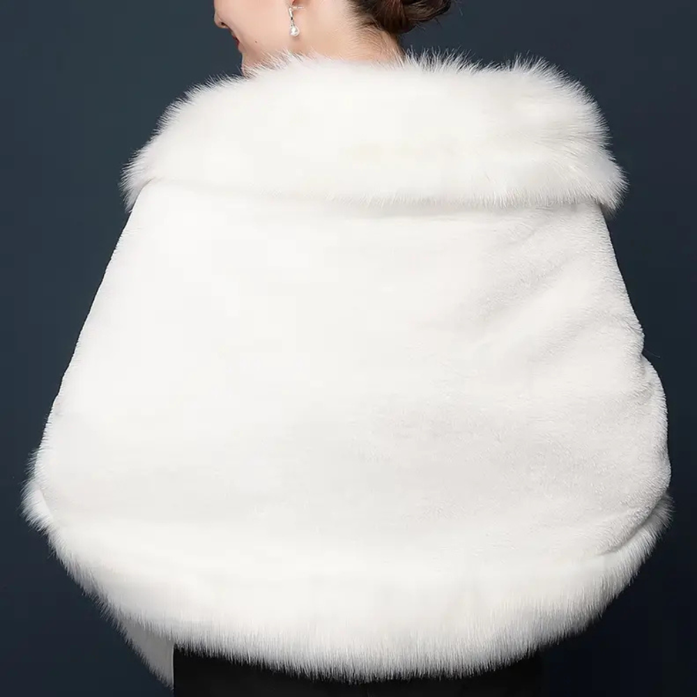 Soft faux fur scarf, chic women's winter fashion accessory. Cozy and elegant neck wrap, a great gift idea.