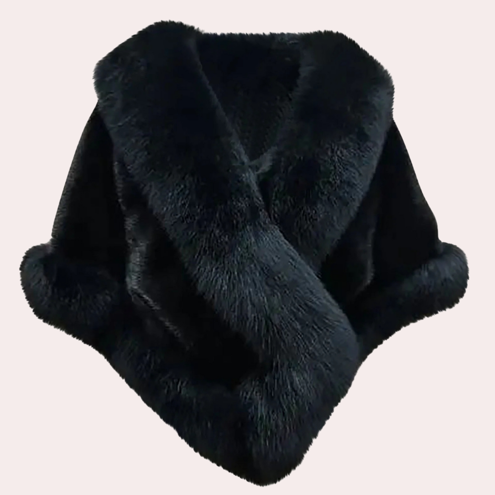 Cozy women's faux fur scarf, a warm winter accessory. Luxurious and stylish gift for her, perfect neck warmer.