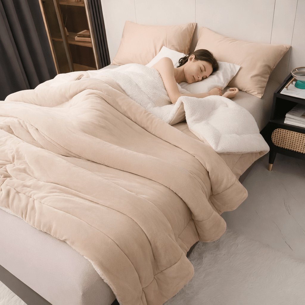 Luxurious fleece blanket, incredibly soft & warm for ultimate comfort in any room. Perfect for cozy evenings.