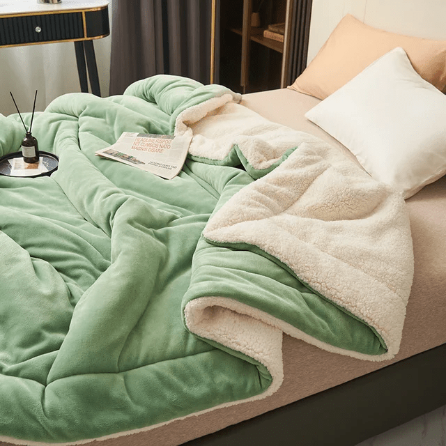 Stylish fleece blanket for luxurious bedroom decor or a cozy living room accent. Ultimate warmth & softness guaranteed.