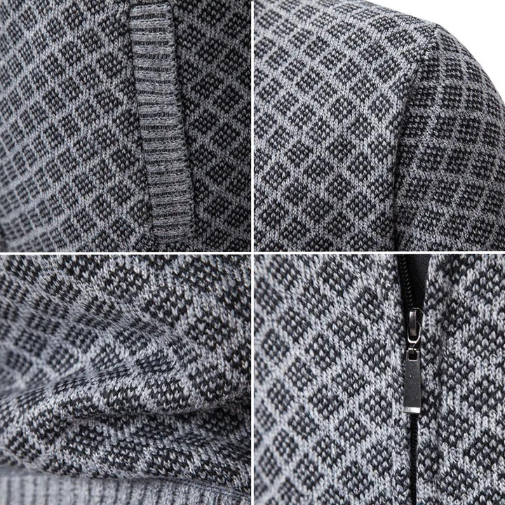 Stylish men's knitted sweater, providing elegant warmth and comfort for cold winter days. Oliver brand.