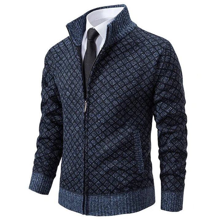 Warm and luxurious men's knitted sweater for winter fashion. Oliver brand, comfortable long-sleeve design.
