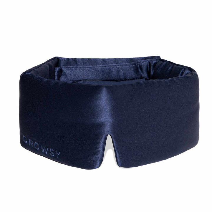 Unisex relaxation silk eye mask, designed for ultimate comfort and deep, undisturbed sleep.