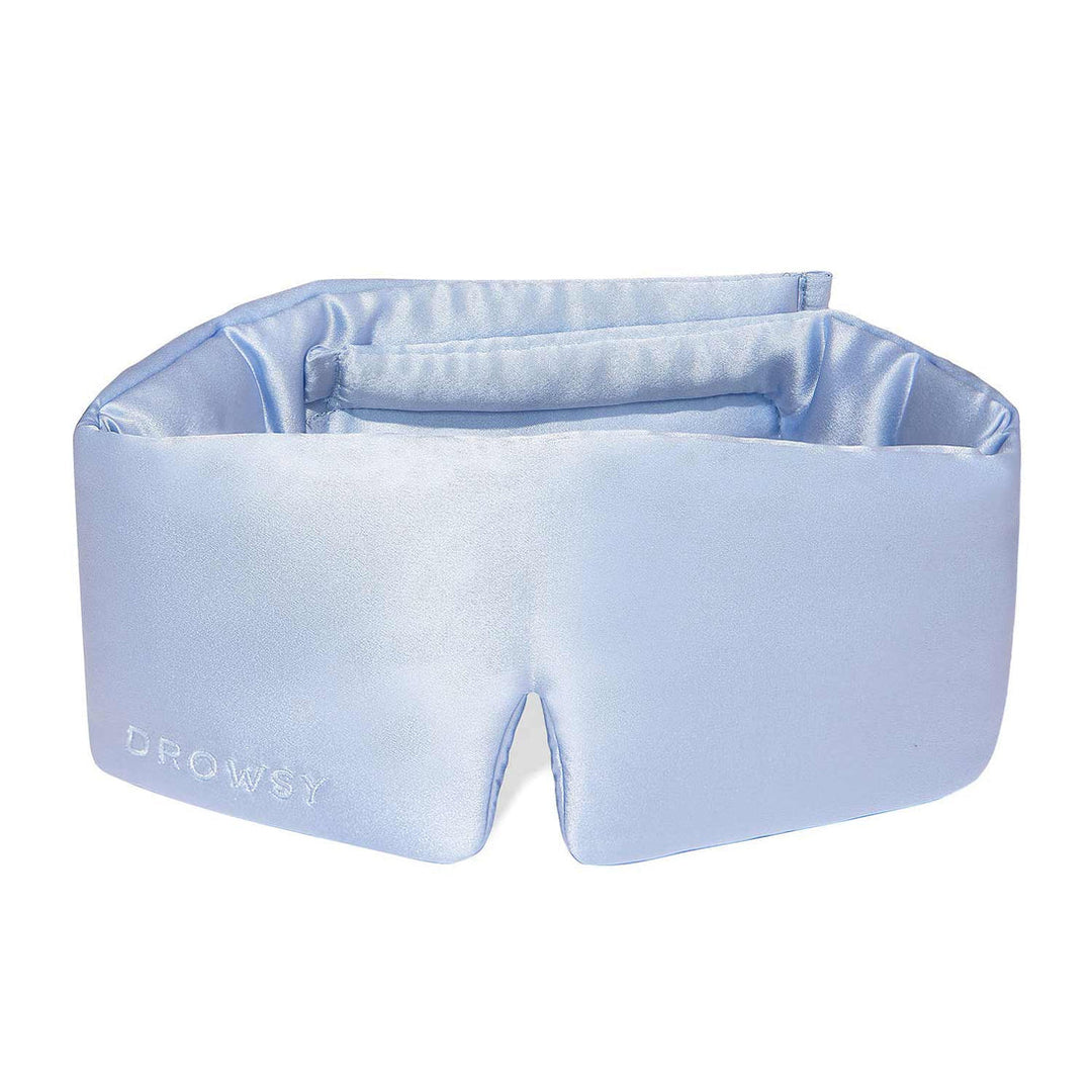 Dark mulberry silk eye mask for deep sleep, blocks light completely for ultimate rest.