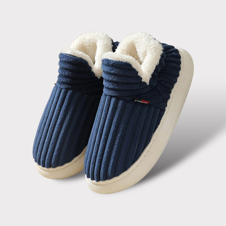 Soft women's winter slippers, Elise, offering plush comfort and warmth for cold weather.