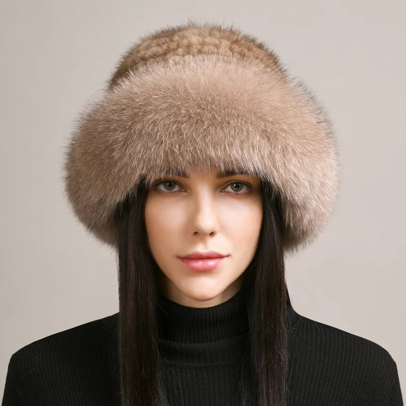 Stylish women's elegant winter hat, perfect for fall fashion and sophisticated cold weather outfits.