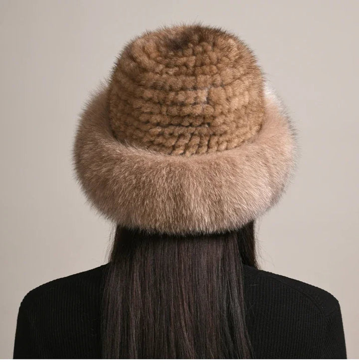 Soft and warm women's luxury winter hat, a cozy accessory for chilly days and elegant style.