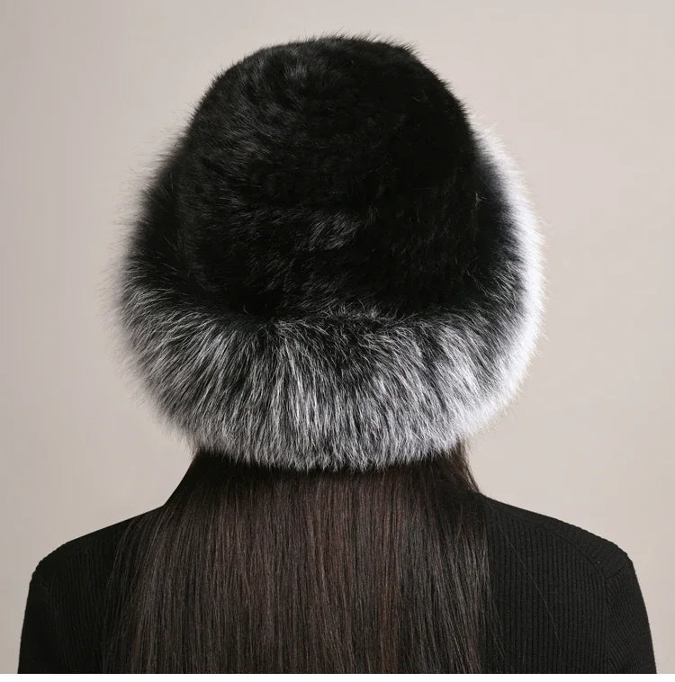 Elegant women's winter hat offering luxurious warmth and sophisticated style for fall and winter.