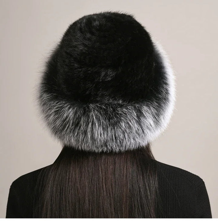 Elegant women's winter hat offering luxurious warmth and sophisticated style for fall and winter.