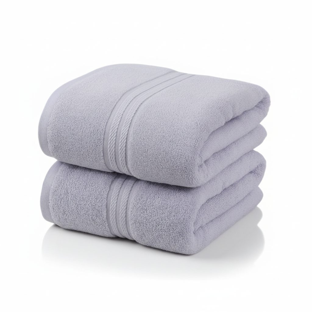 Spa-like absorbent cotton guest towel, white and fluffy, from a luxury bath collection