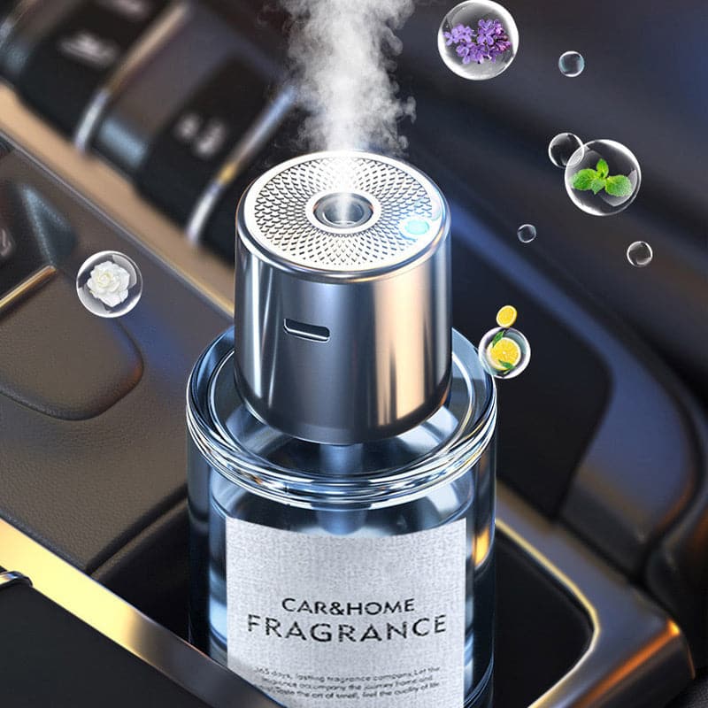 Luxury car fragrance diffuser. Smart auto on/off for premium vehicle aroma.