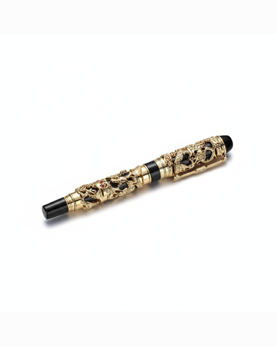 Luxury Dragon Fountain Pen, fine nib, elegant writing instrument.
