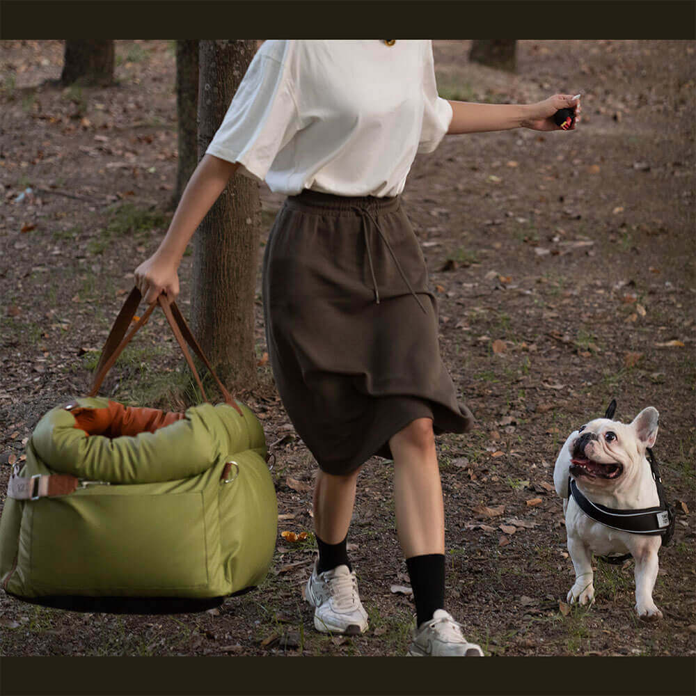 Luxury dog car accessory, keeps your pet safe and happy on trips.