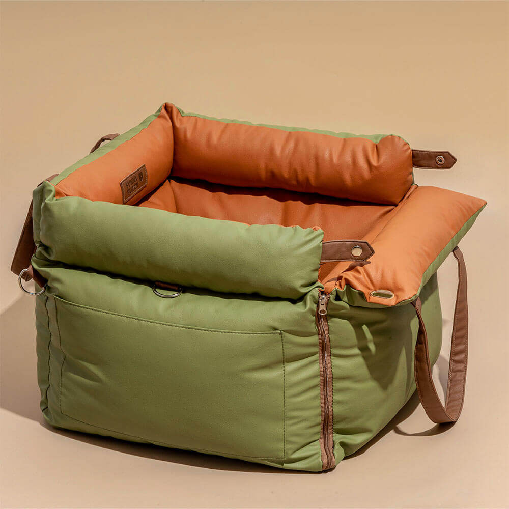 Comfortable dog car seat, perfect for small pets & safe travels.