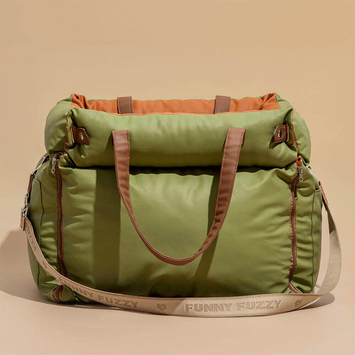 Safe pet booster seat, ensuring your dog's security in the car.