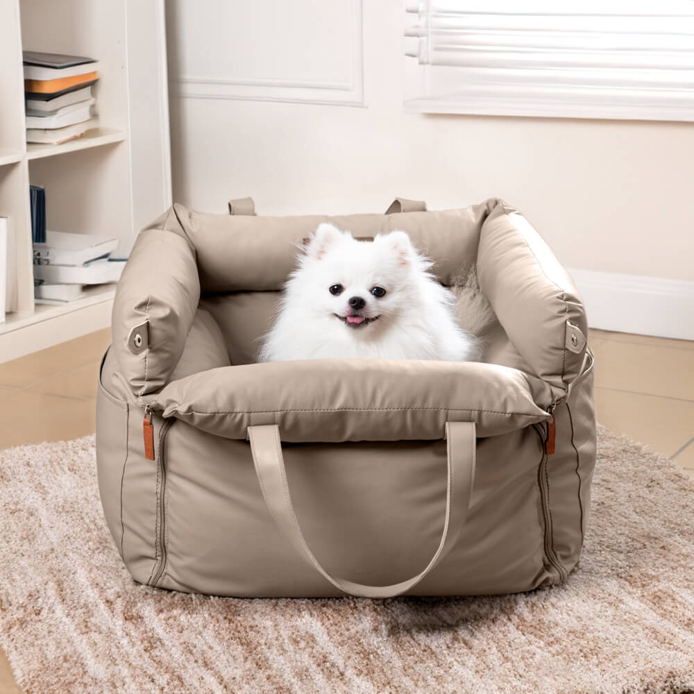 Luxury dog car seat, designed for ultimate pet comfort & safety.