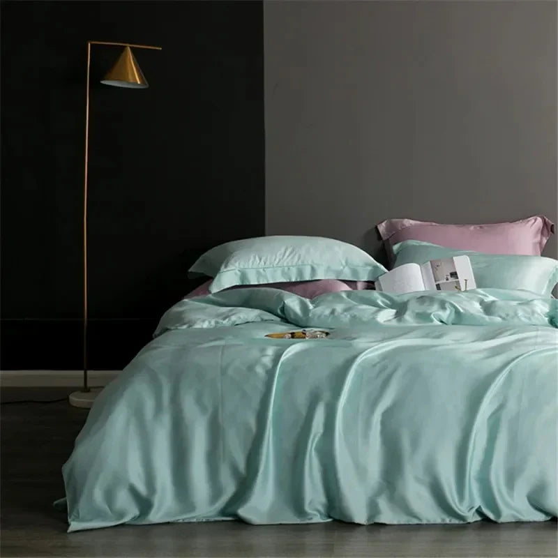 Luxury natural silk bedding offering ultimate comfort and style.
