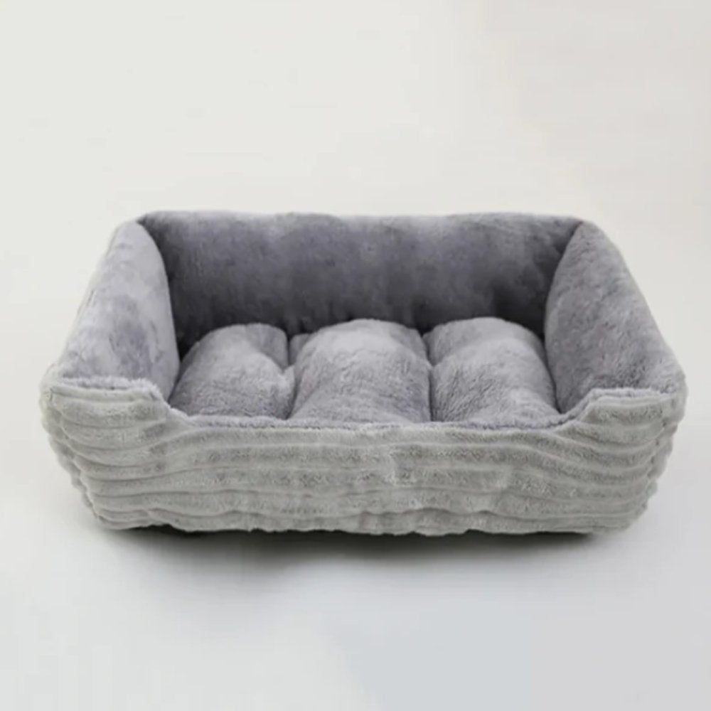 Luxury plush dog bed for ultimate pet comfort, soft & cozy for small to large dogs.