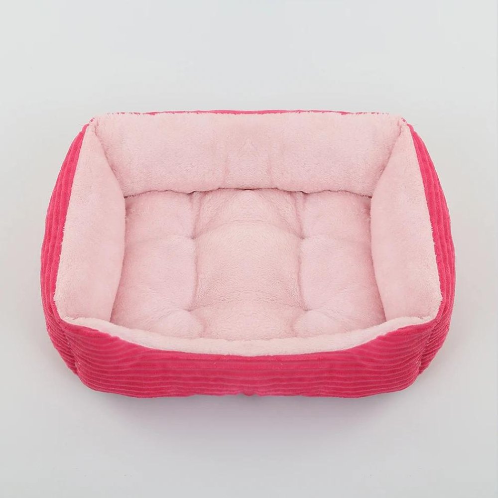 Plush dog bed: soft, washable, non-slip. Ultimate pet comfort for small & large dogs & cats.