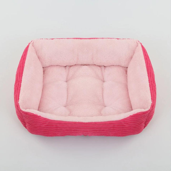 Plush dog bed: soft, washable, non-slip. Ultimate pet comfort for small & large dogs & cats.