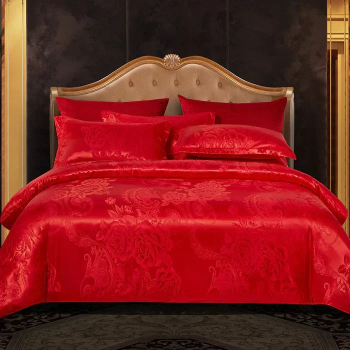 Premium silky feel satin duvet cover set, a dream for summer bedding.