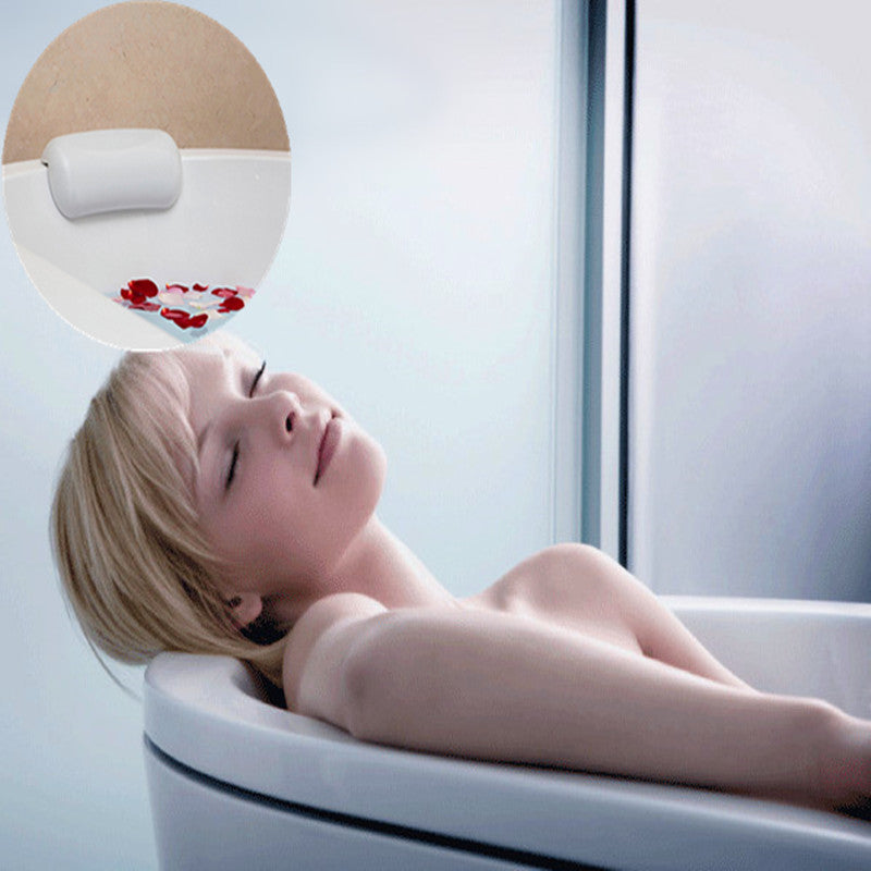 Luxury spa bath pillow for ultimate relaxation. Soft, comfortable, and waterproof for a perfect home spa experience.