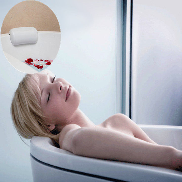 Luxury spa bath pillow for ultimate relaxation. Soft, comfortable, and waterproof for a perfect home spa experience.