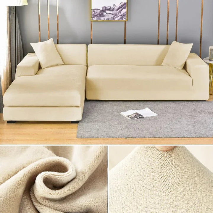 Elegant home decor velvet sofa cover, soft, protective, and ideal for busy households.