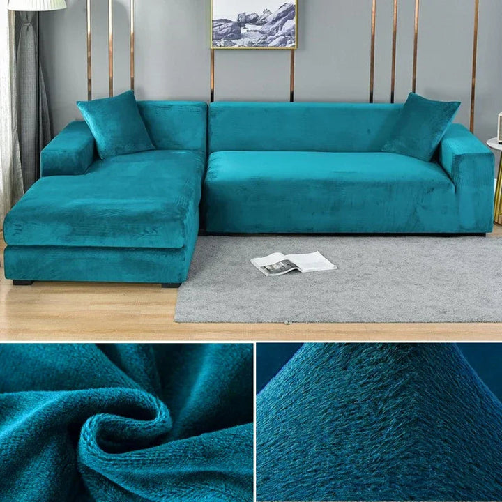 Durable stretch velvet couch protector, an easy way to refresh your furniture & style.