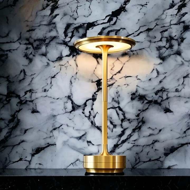 Stylish wireless table lamp for luxury home decor. Rechargeable, modern design, perfect accent lighting.
