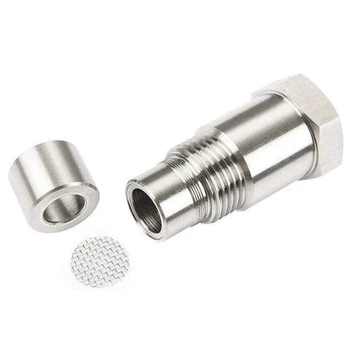 Durable stainless steel M18*1.5 O2 sensor adapter for vehicle maintenance, ensuring reliable CEL fix.