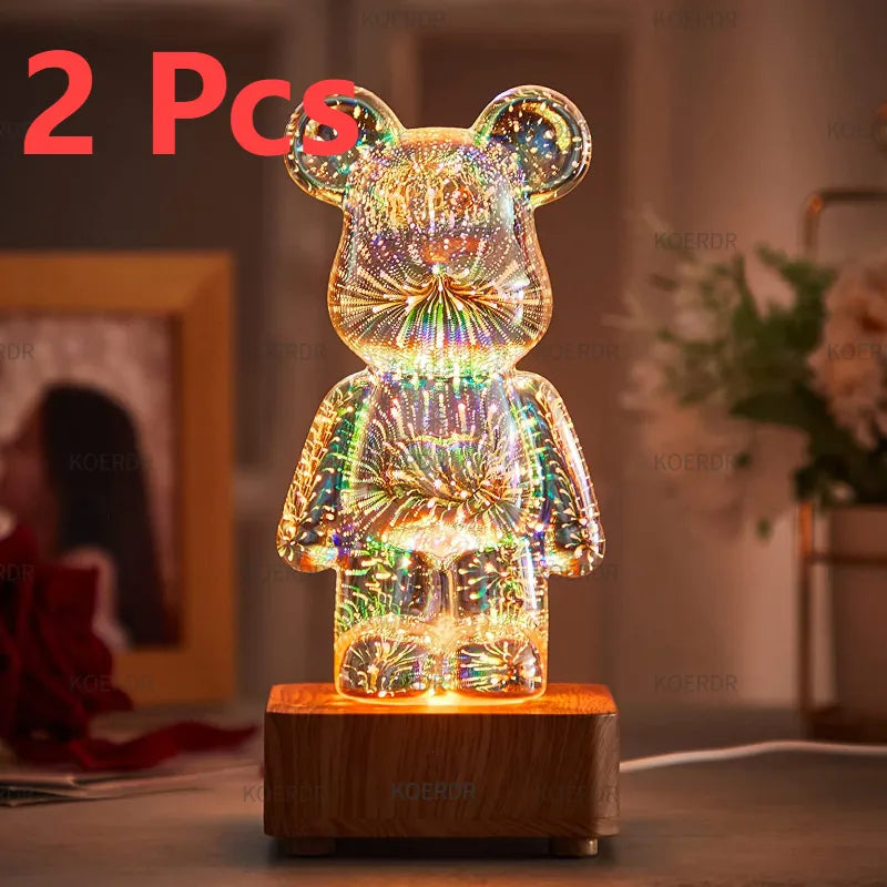 Ambient light lamp featuring mesmerizing 3D firework effects, creating a relaxing environment.