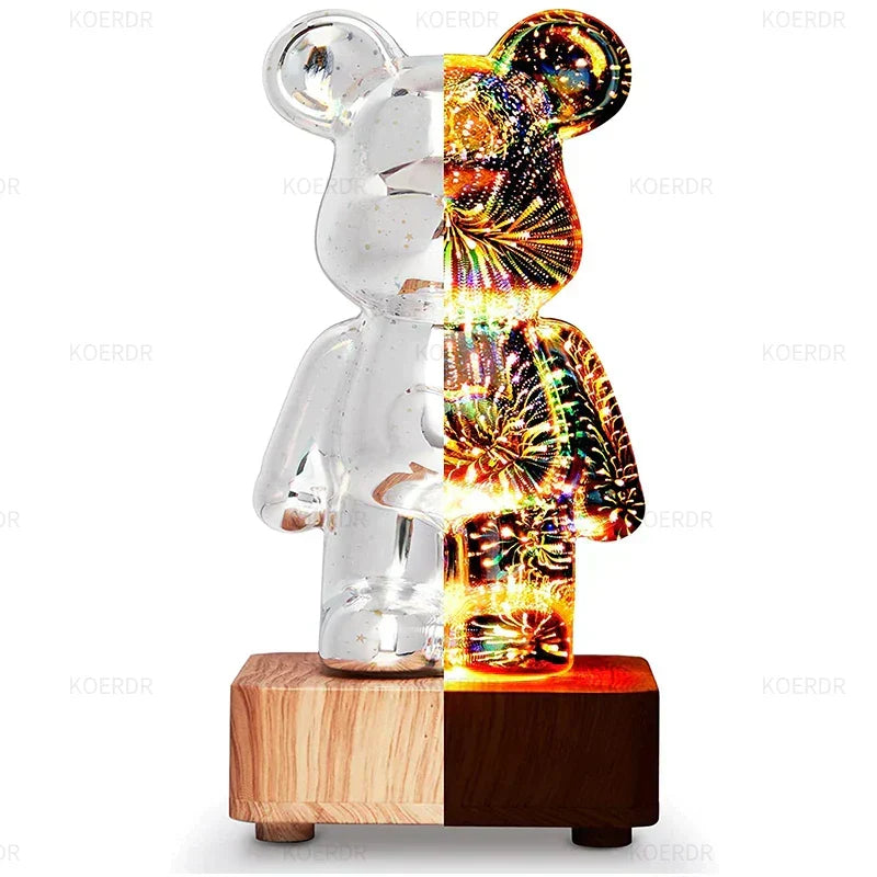 Compact 3D firework lamp, providing beautiful colorful light and ambient projection.