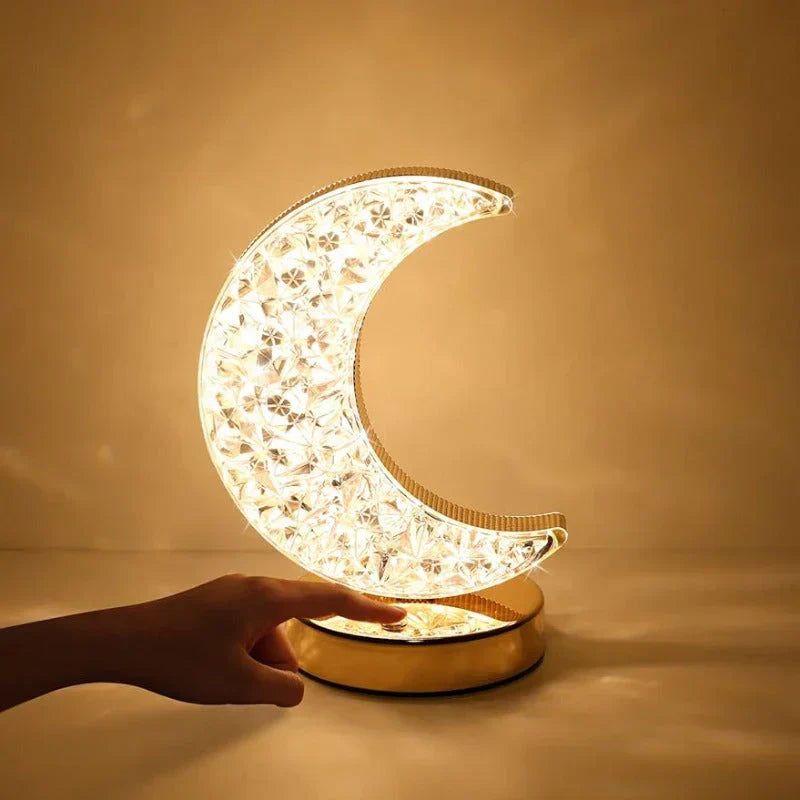 Magical Crystal Dimmable Table Lamp, sparkling bedroom decor and ambient lighting