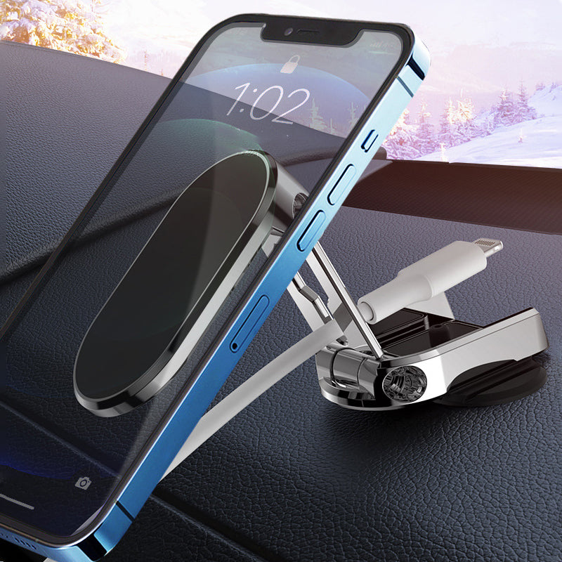 Foldable magnetic phone mount, MagMount Fold, a universal car gadget.