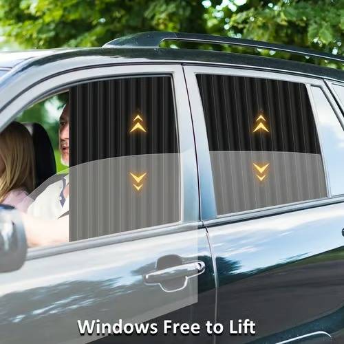 Foldable car window shades offer ultimate UV protection, sun block & privacy for comfortable auto travel.