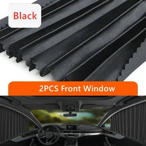 Enhanced vehicle privacy with magnetic car window shades. Offers UV protection & sun block for passenger comfort.