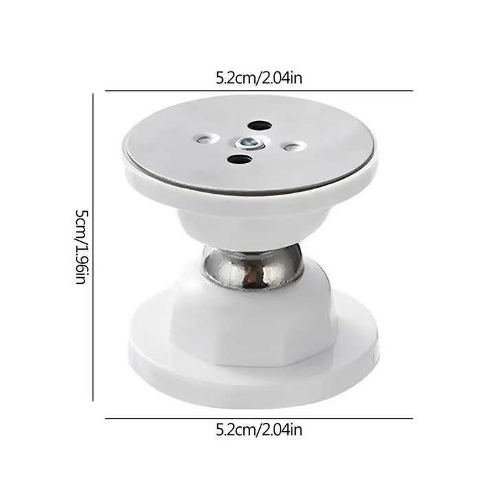 Modern magnetic door holder for easy install; a sleek design home improvement for any door.